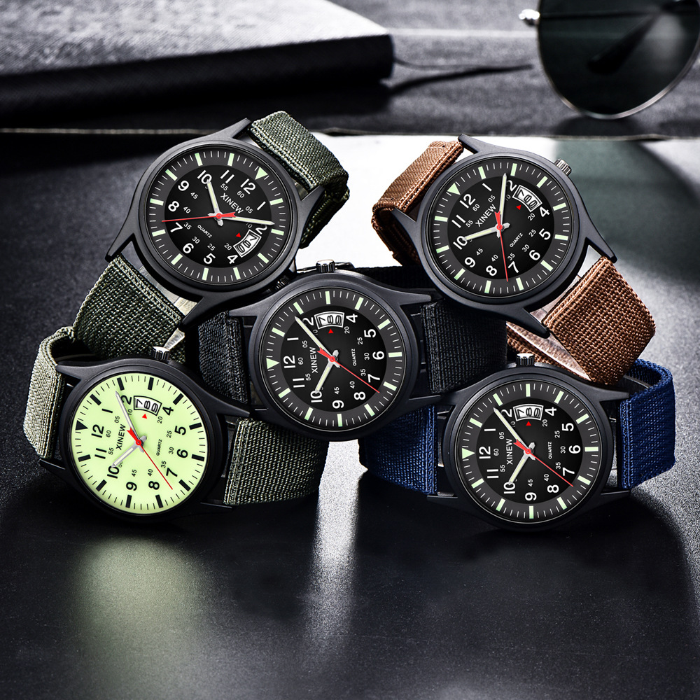Glow In The Dark Watches Tops Brand Luxury Military Mens Clock Quartz