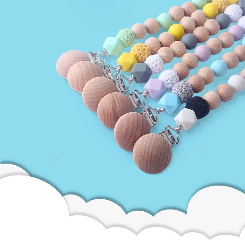 Children's pacifier, lanyard holder, silicone toy, chain, new collection