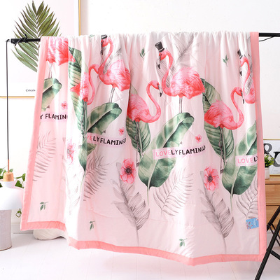 hyz Washed cotton Cool in summer summer quilt pure cotton Summer quilt Double quilt children Single summer