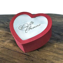 厂家有大量现货心形开窗情人节鲜花盒玫瑰盒礼品包装盒巧克力包装