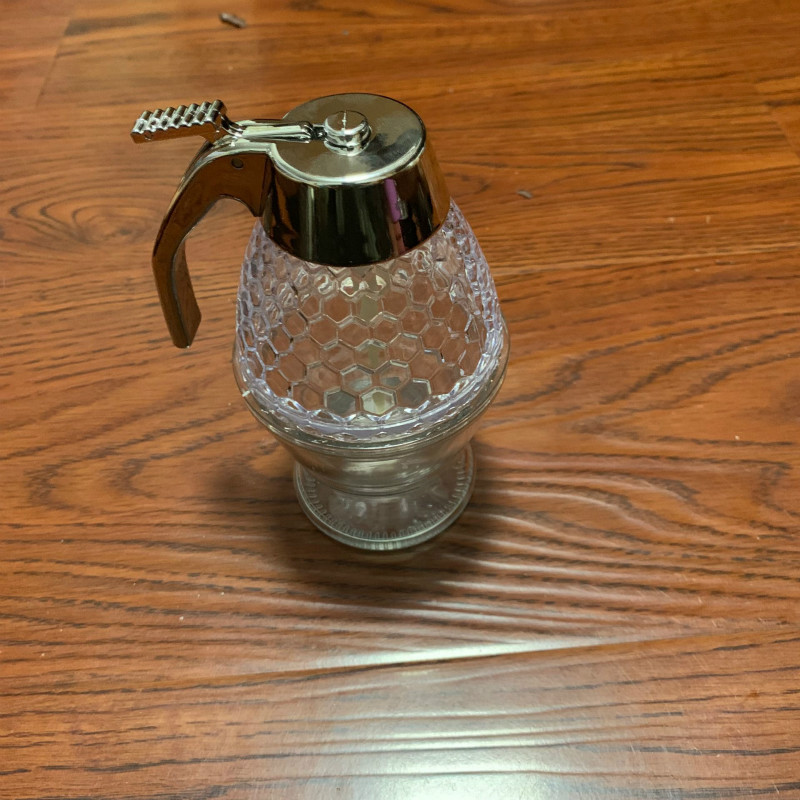 Nuevo dispensador de jugo de jarabe transfronterizo dispensador de jarabe de miel de acrílico tarro de miel