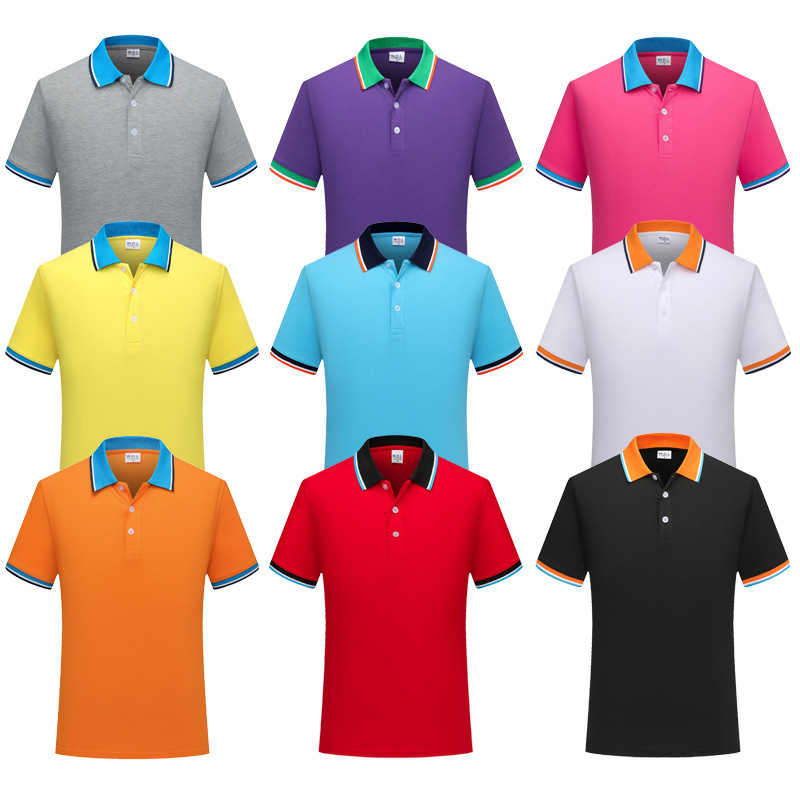 夏季翻領工作服定制純棉POLO衫定做廣告衫文化衫T恤刺繡印logo