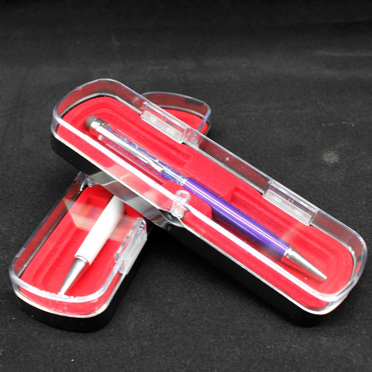 Magnetic transparent pencil case, plastic gift box, gift pen, new collection
