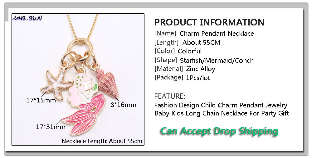 Daily Occasion Fashion Mermaid Alloy Kid'S Pendant Necklace