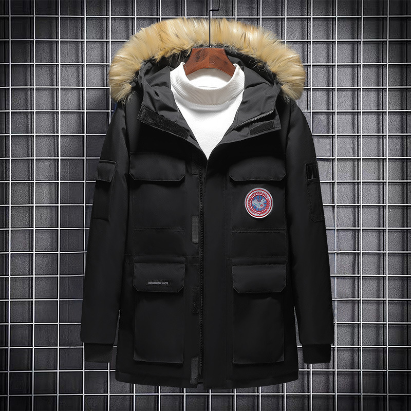 Padded men 2019 new pattern winter Korean Edition Mid length version Easy Down cotton-padded clothes coat Winter clothes Trend keep warm thickening