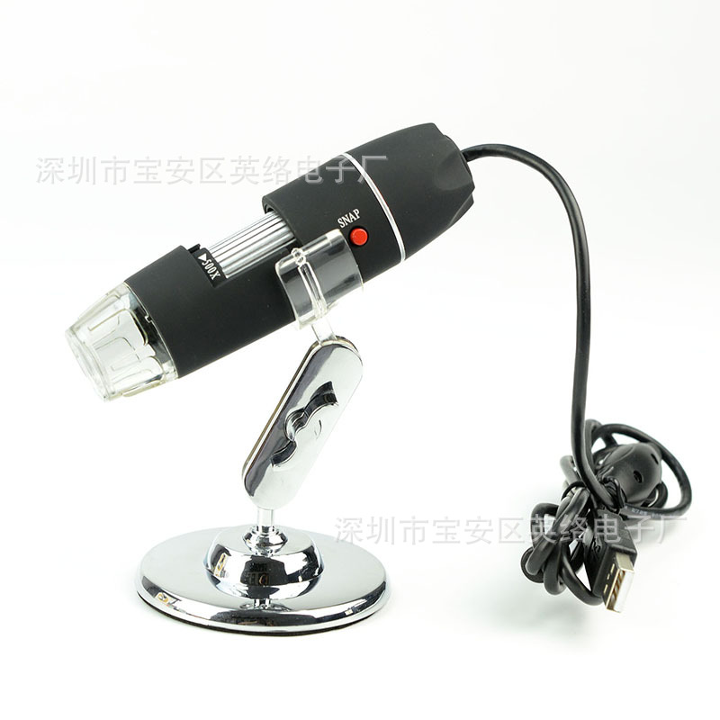 跨境电商500x电子显微镜500倍USB放大镜 新款吸盘支架 数码显微镜