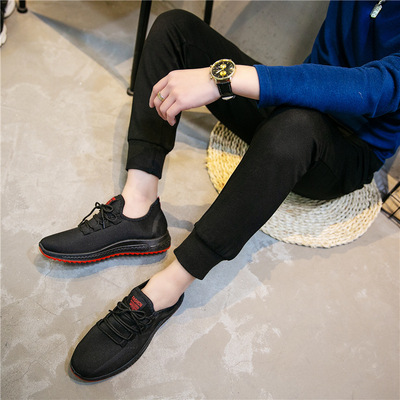 2019夏季新款老爹鞋 男士透气网布休闲运动鞋 潮流时尚学生跑步鞋