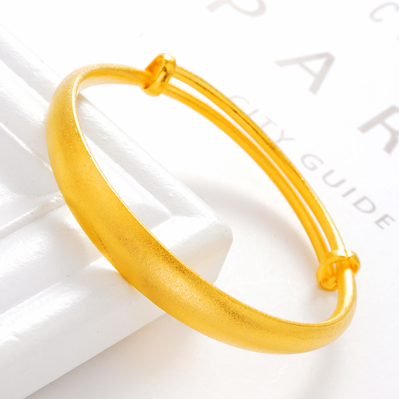 Pulsera de Push-Pull estrellado gruesa de oro de Vietnam Pulsera de lluvia de meteoros de arena de terciopelo plateada 999 pulsera de dragón y Fénix de oro puro