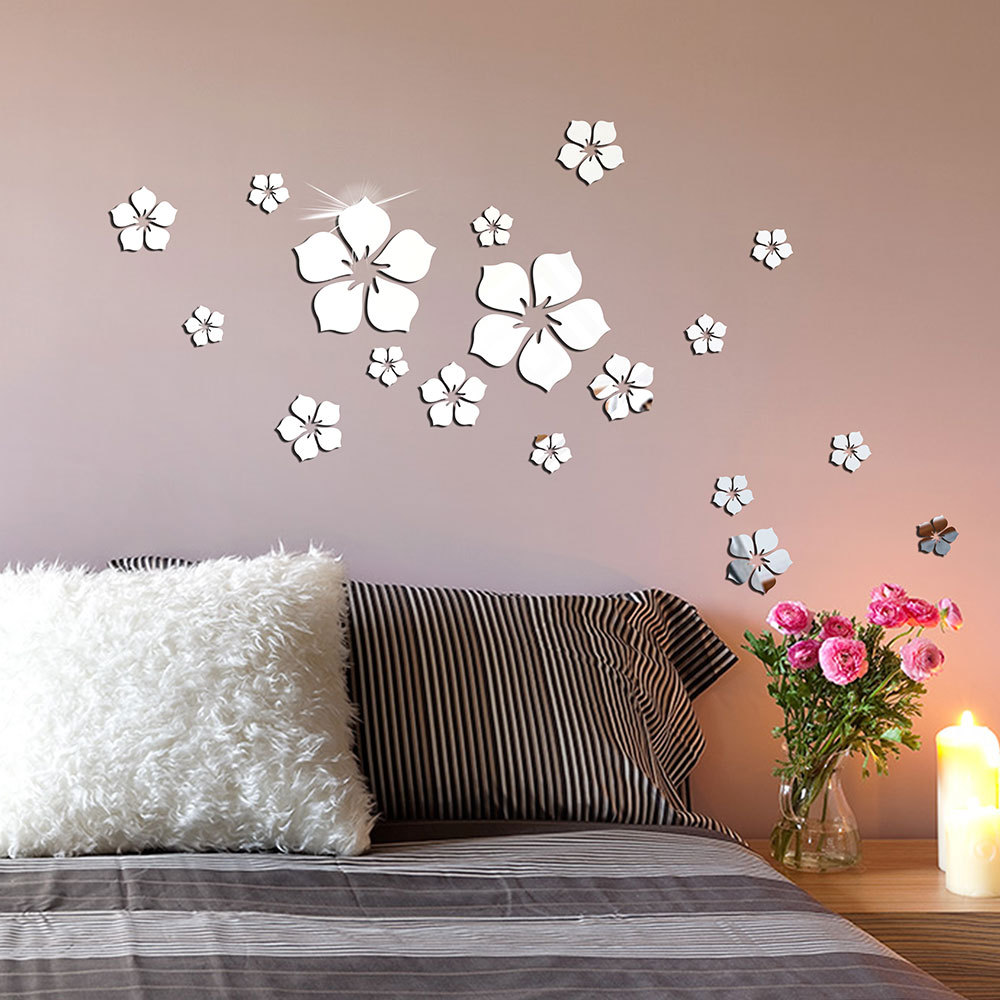 Fashion Flower Arylic Wall Sticker display picture 3