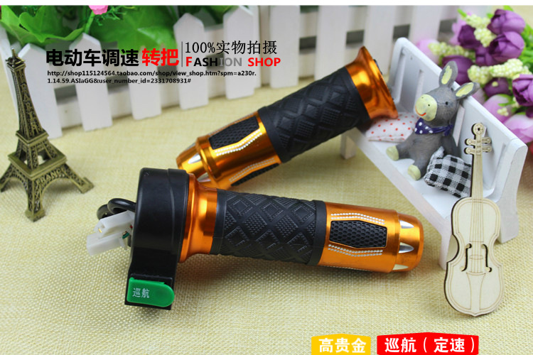 Anti-Slip Handlebars for Electric Vehicles, Speed Control Handlebars for Battery-Powered Vehicles, Universal Speed Controller for Tricycles, Cruise Control, Reverse Throttle Handle
