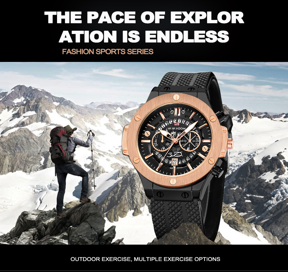 Kreativni votli okenski koledar Richard Fashion Student Wa silikonski moški kremen vodoodporen športni_voghion.com