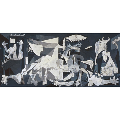 西班牙艺术沙发背景墙卧室客厅酒店装饰画毕加索格尔尼卡油画定制|ms