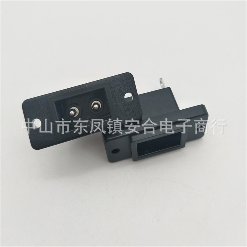 供应2孔螺丝固定脚AC插座 梅花电源插座 转换插座 音响音频插座