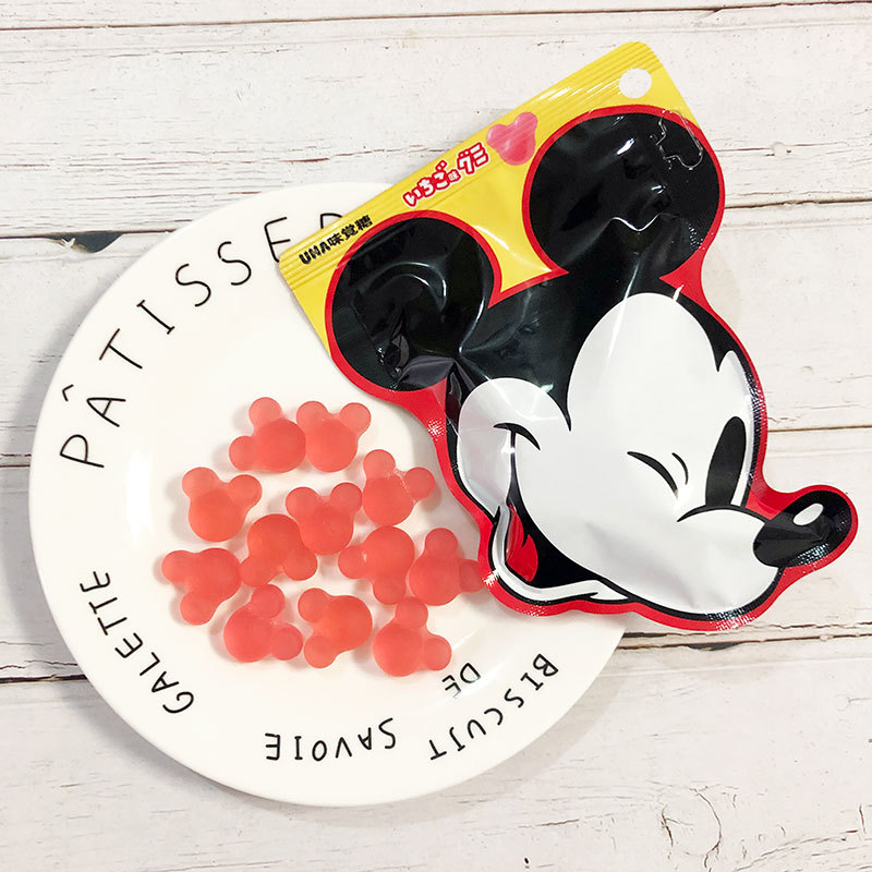 Japan Imported snacks UHA Yuha uha Mickey modelling Soft sweets Strawberry QQ Rubber candy