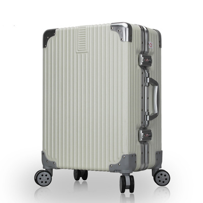 Retro trunk Aluminum frame box 20 Draw bar box marry suitcase Universal wheel 24 On behalf of