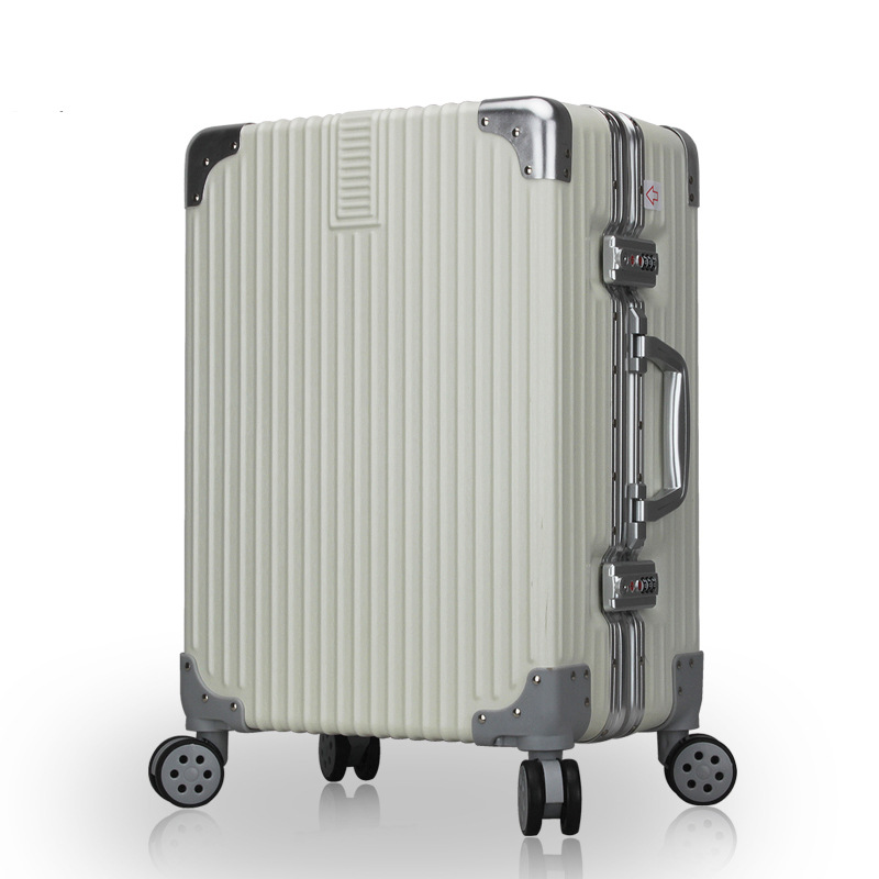 Retro trunk Aluminum frame box 20 Draw bar box marry suitcase Universal wheel 24 On behalf of