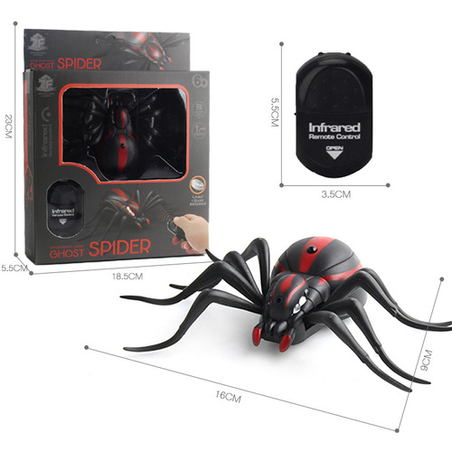 Original factory direct sales infrared remote control electric cockroach simulation induction cockroach spider ant trick animal toy