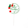 Christmas cake decoration small fresh Christmas hair ball round square card cake 插 Christmas cake decoration plug -in