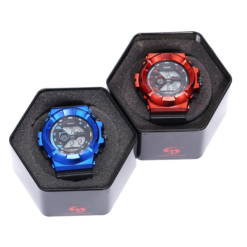 Ins Style Commémorative Montre Multi-fonctionnelle Étanche Montre De Sport Étudiant Led Électronique Montre Li Xian Même Style Net Rouge Montre display picture 6