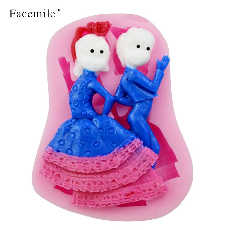 Acrylic decorations, fondant, silicone mold, handmade