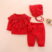 2020婴儿女童套装爬三件套宝宝衣服韩版新款童装夏季婴儿衣服