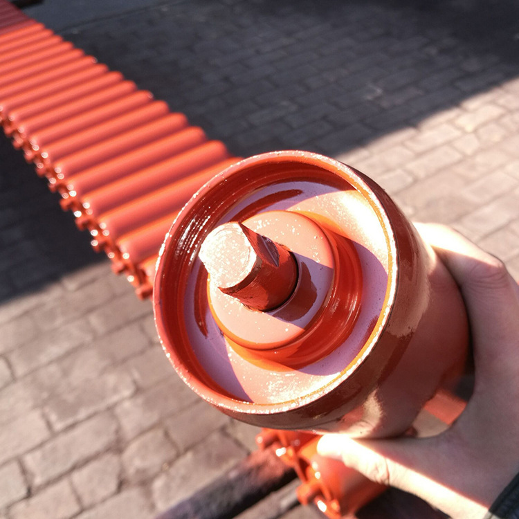 Belt conveyor welding roller support group coal mine three-section roller three-series buffer roller cheap closing roller