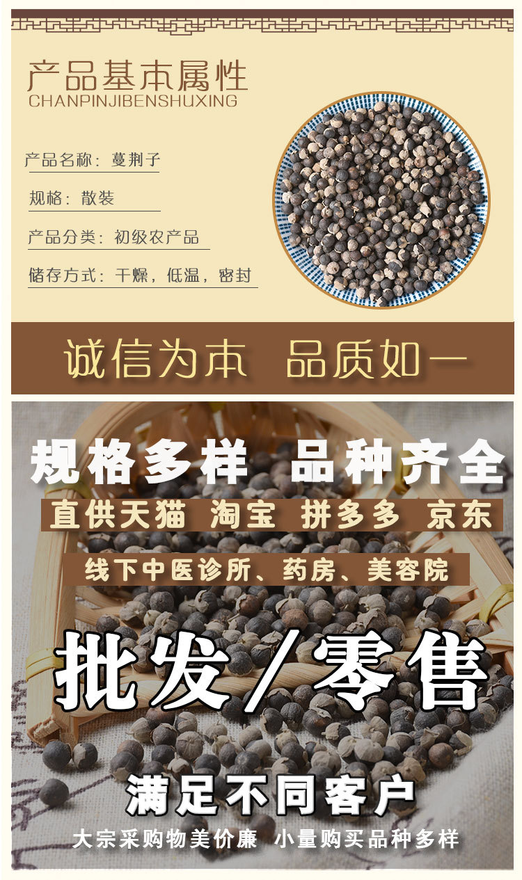 Man Jing Zi (Vitex trifolia) — Dried Fruit of the Chaste Tree for Herbal Tea & Decoction overview