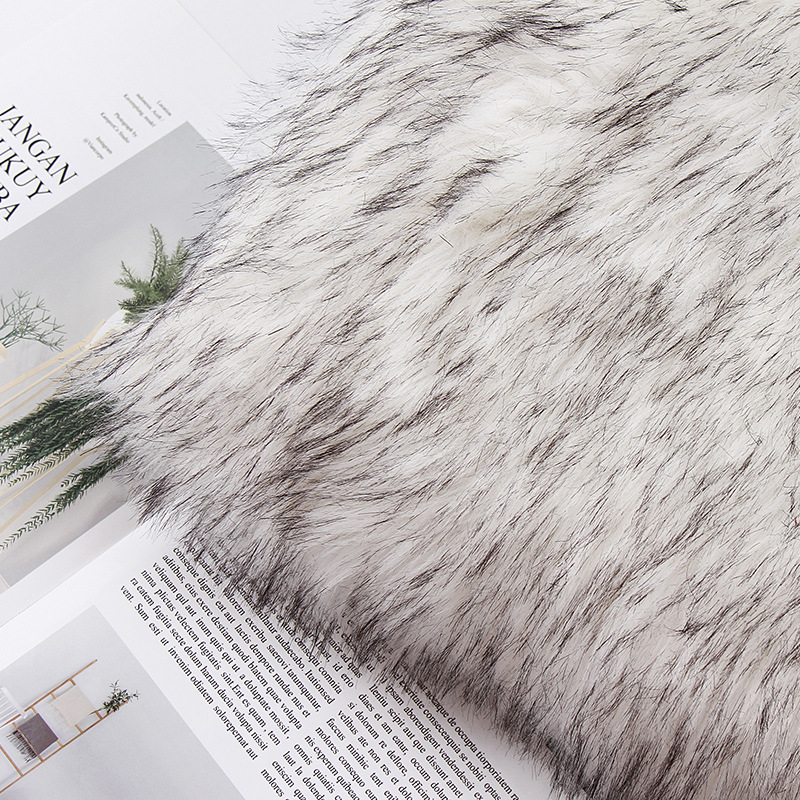 新款 白毛染尖绒布 服装围脖家纺鞋材玩具面料 针织面料 批发