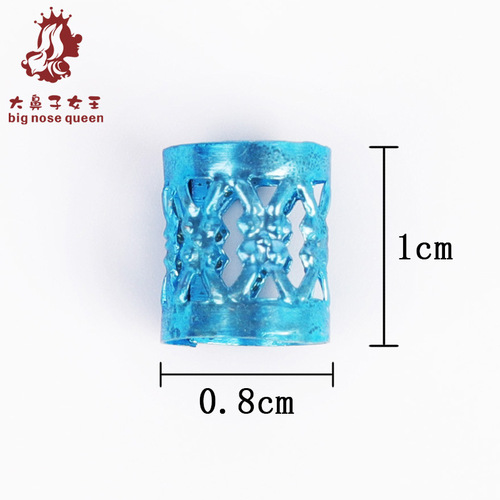 Factory Supply Braided Aluminum Ring Hollow Engraved Flower Hair Accessories False Hair Accessories Hair Ring Braided Ring Clip Hair Extension Ring