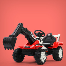 兒童挖掘機玩具車挖土機可坐可騎大號全電動遙控男孩勾機工程車