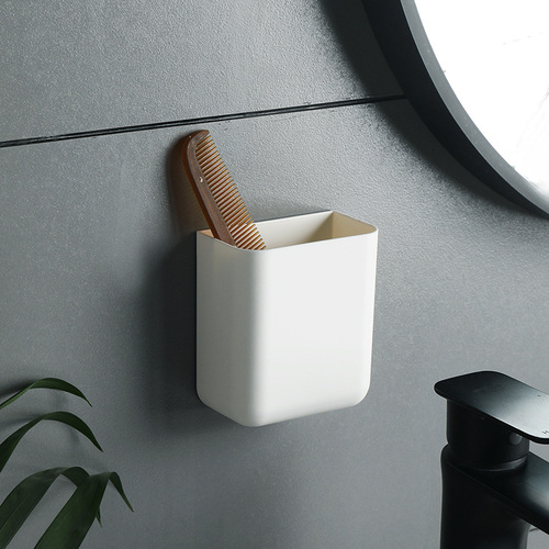 Creative remote control storage box wall hanging household garbage bag storage rack plastic storage box household products