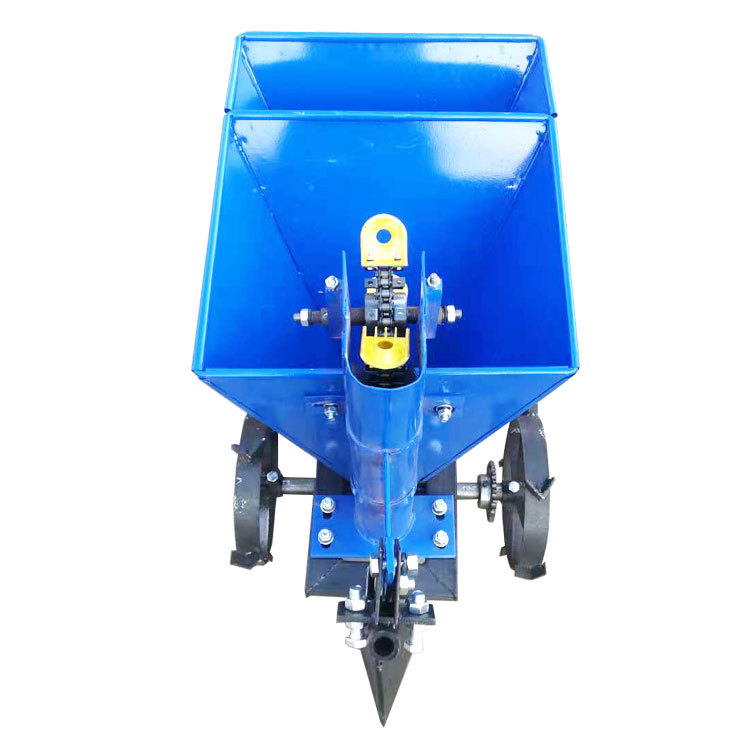 单行土豆块播种机 手扶马铃薯种植机 小块地施肥播种机洋芋播种机