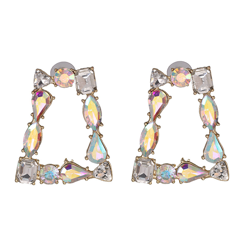 Geometric Earrings Fashion Alloy Diamond Stud Earrings Earrings display picture 7