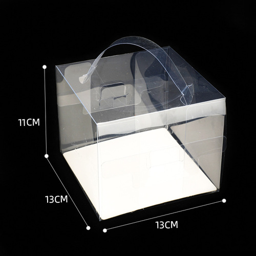 4-inch birthday mousse transparent carry-on cake box, 5-inch 8-inch 6-inch cake box, filling cake packaging box