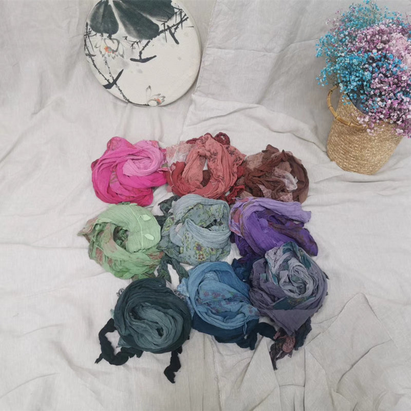 1111馥祯原创2020夏季新款麻质文艺复古遮阳围巾女装配饰