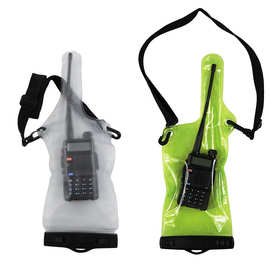 厂家批发 IPX8 对讲机防水袋 现货 防水防寒款夹子通话防水袋