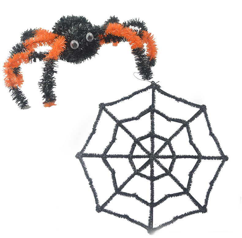 Halloween Spinne Spinnennetz Kunststoff Gruppe Dekorative Requisiten display picture 2