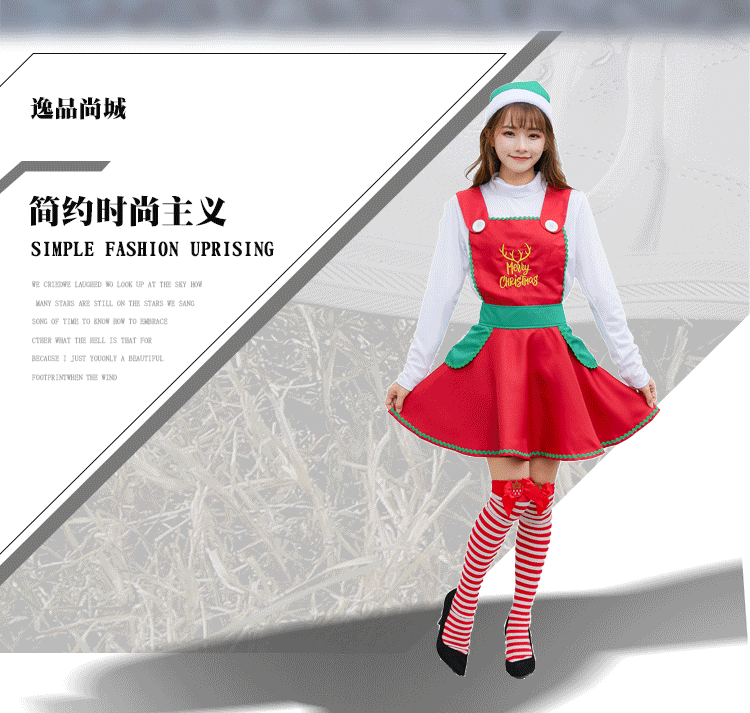 Christmas New Cute And Sweet Christmas Costumes Stage Costumes display picture 2