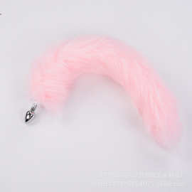 成人情趣品仿狐狸尾巴人造尾毛金属肛塞后庭G点女情趣肛门小号