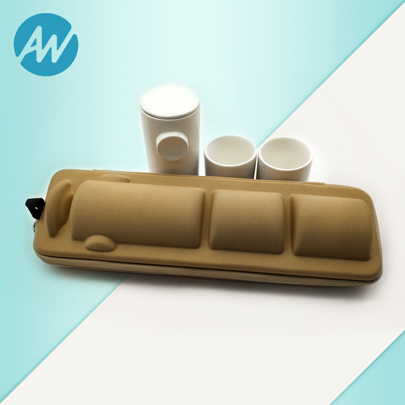 工厂定制eva茶具收纳包 户外便携旅行快客杯收纳包陶瓷茶具套装包