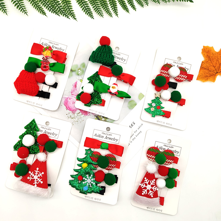 50g Weight Christmas Festival Women's Gender Cute Style Cute Women's Hair Clips 1