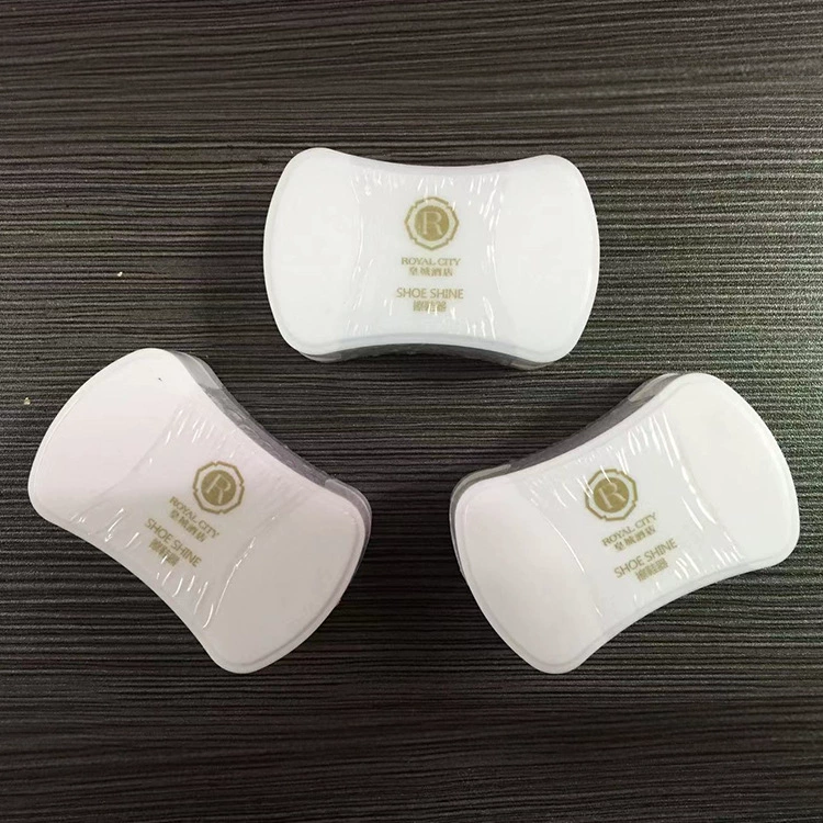 Оптовый одноразовый полировщик обуви отель гостевой номер одноразовый полировщик обуви в форме подушки полировщик обуви круглый полировщик обуви