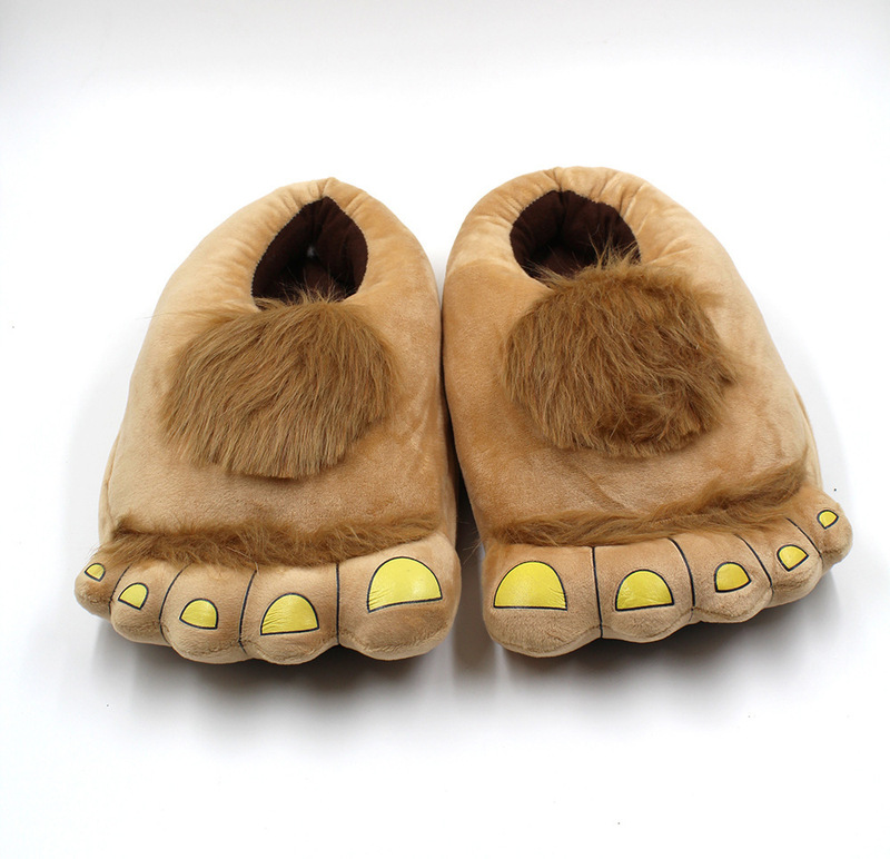 Fury Adventure slipers Hobbit Slippers Big Foot Strange Slippers Savage Slippers