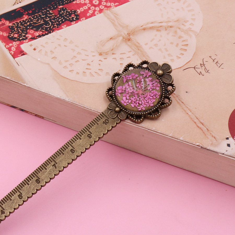 Marcador de flores de aleación-rosa_2