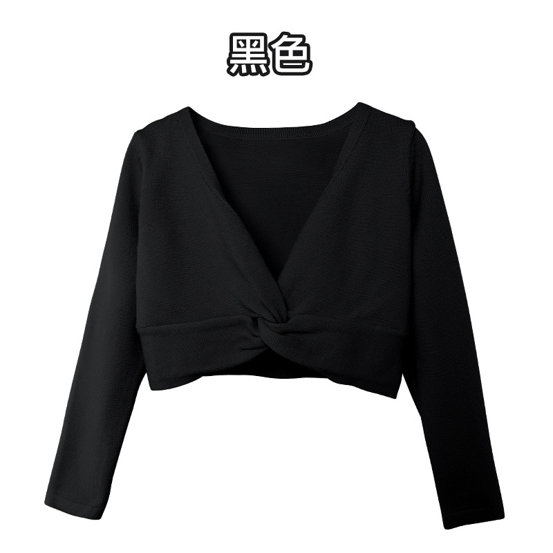 Ropa de práctica de baile suéter de mujer Ropa de baile de cuerpo adulto Ropa de baile de ballet chaqueta de manga larga caliente superior Otoño e Invierno