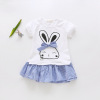 Summer children's dress, skirt, children's clothing, Korean style, with short sleeve