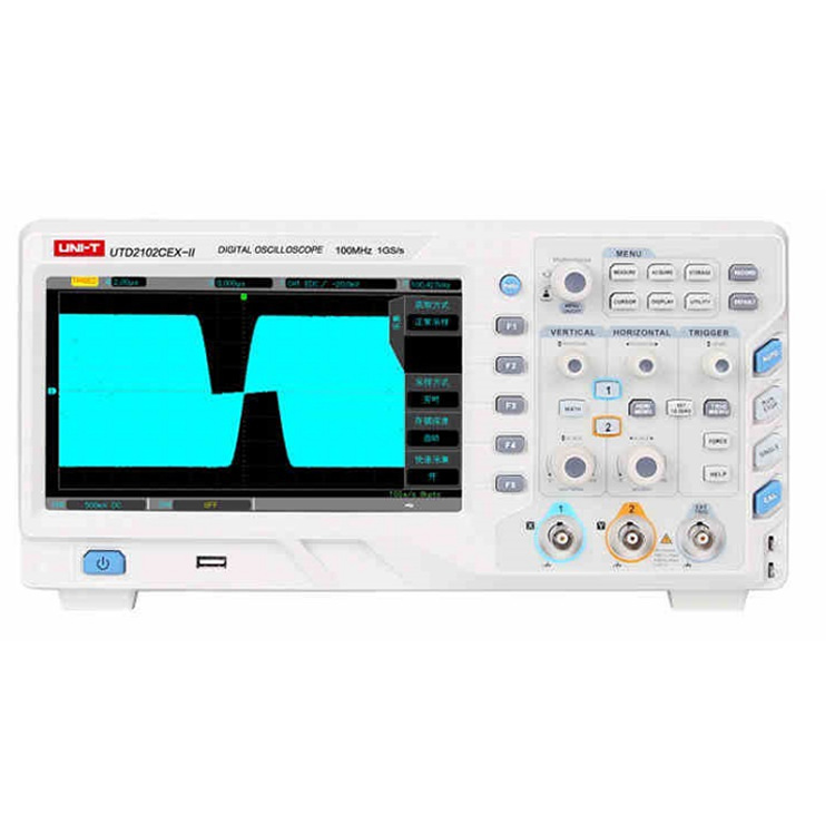 优利德UTD2102CEX数字示波器 100M带宽双通道荧光 数字存储示波器