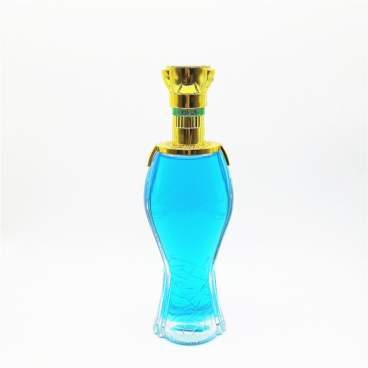 山东瑞升玻璃厂家定制批发透明玻璃500ml晶质白料细腰白酒玻璃瓶