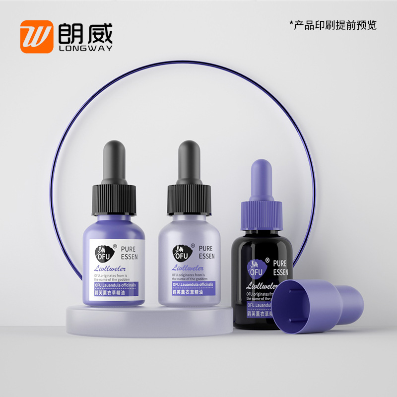 25ml botella de aceite esencial de plástico marrón botella cuentagotas tubo de leche esencia botella de líquido botella de aceite esencial