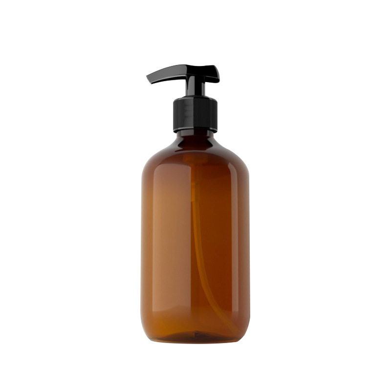 300ml botella de loción de hombro redonda botella de plástico botella vacía champú sub-botella desinfectante de manos botella de loción de embalaje cosmético